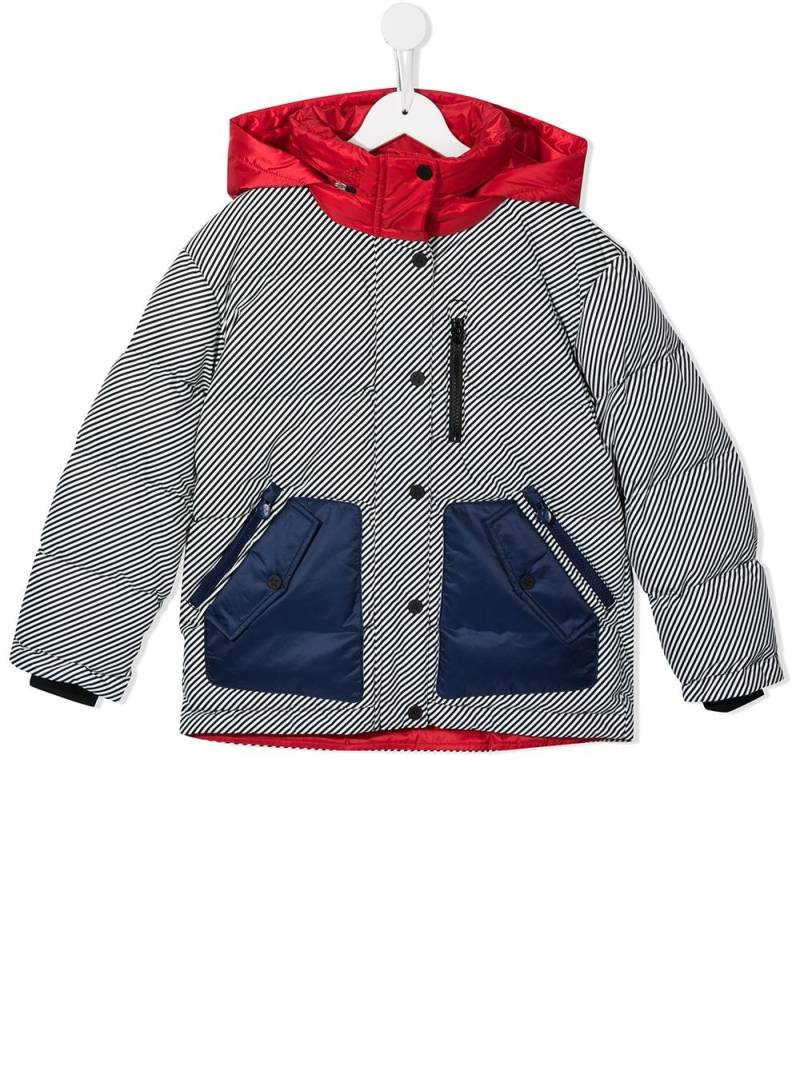 Perfect Moment Kids striped quilted jacket - Blue von Perfect Moment Kids