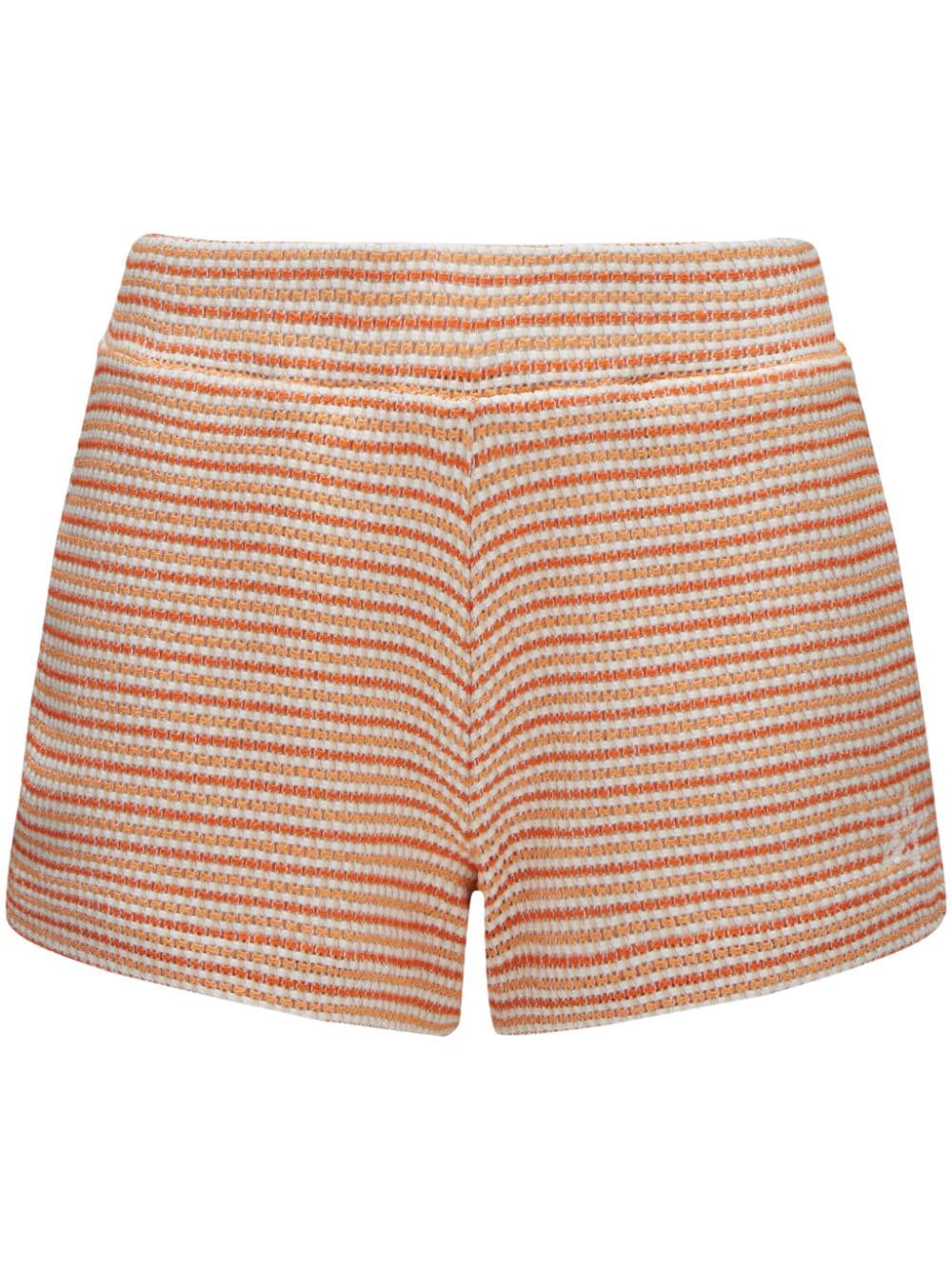 Perfect Moment Llonga striped mini shorts - Orange von Perfect Moment
