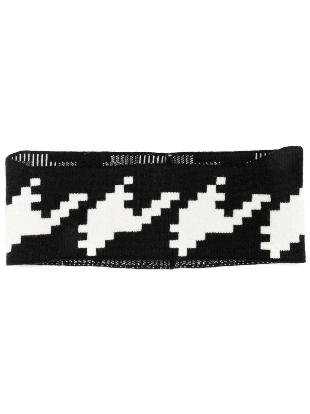 Perfect Moment houndstooth knit headband - Black von Perfect Moment