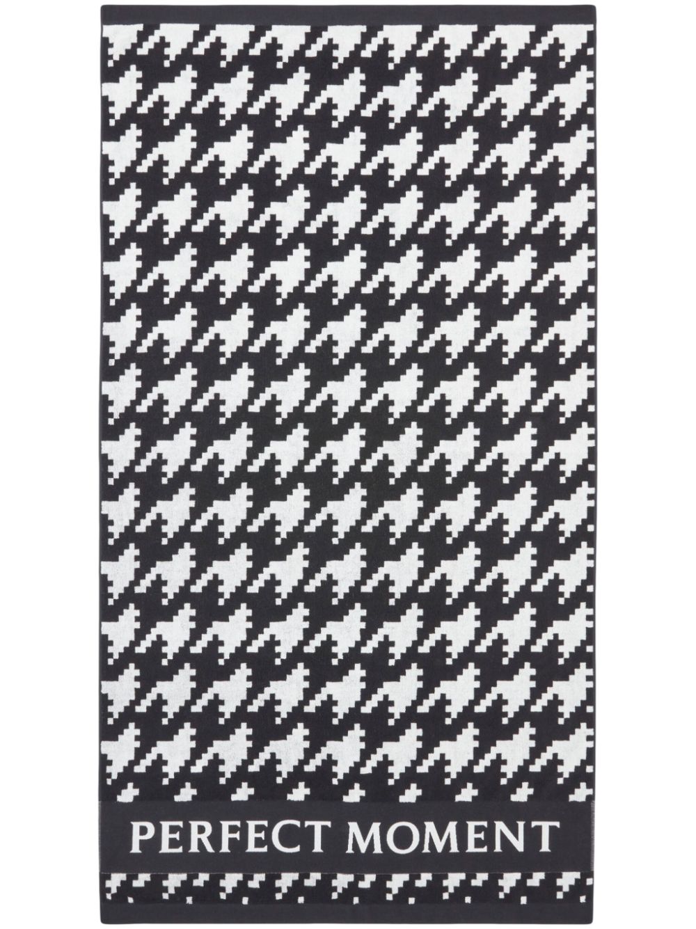 Perfect Moment houndstooth-print beach towel - Black von Perfect Moment