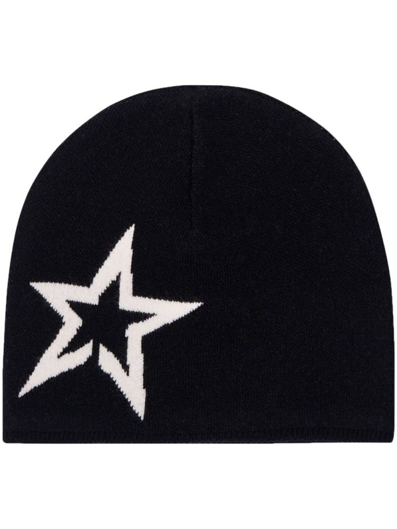 Perfect Moment intarsia-star beanie - Black von Perfect Moment