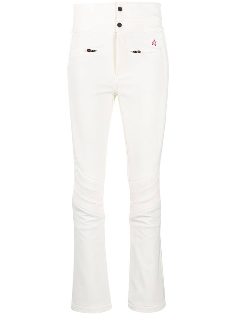 Perfect Moment logo-embroidered flared trousers - White von Perfect Moment