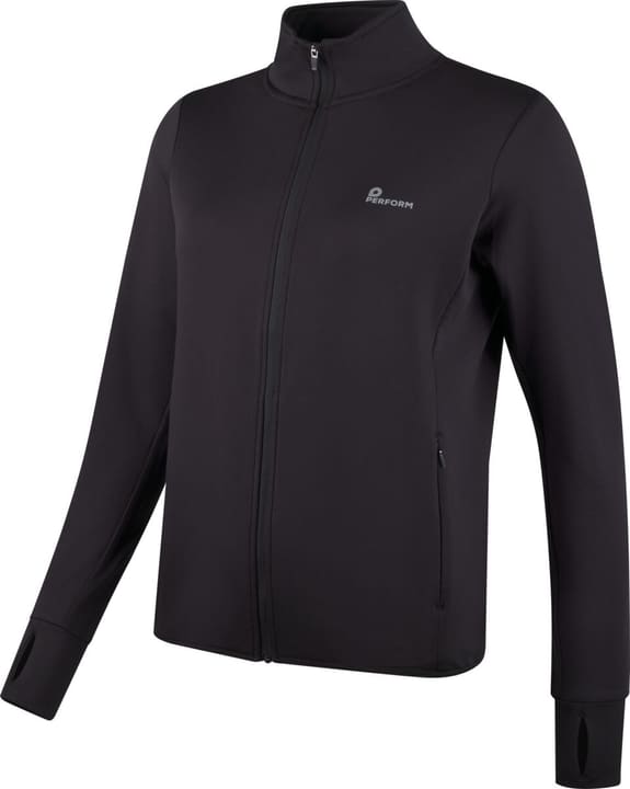 Perform Longsleeve FZ Laufjacke schwarz von Perform