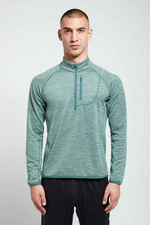 Perform Midlayer 1/2 Zip Pullover dunkelgrün von Perform