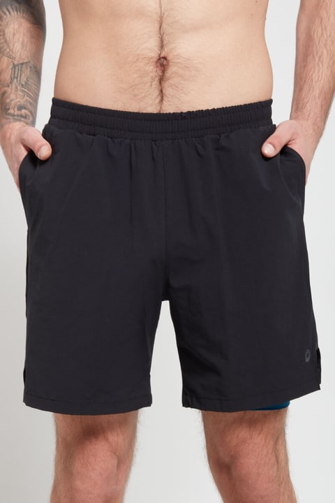 Perform Shorts 2in1 woven Shorts schwarz von Perform