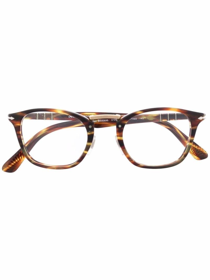 Persol Typewriter tortoiseshell-effect square glasses - Brown von Persol