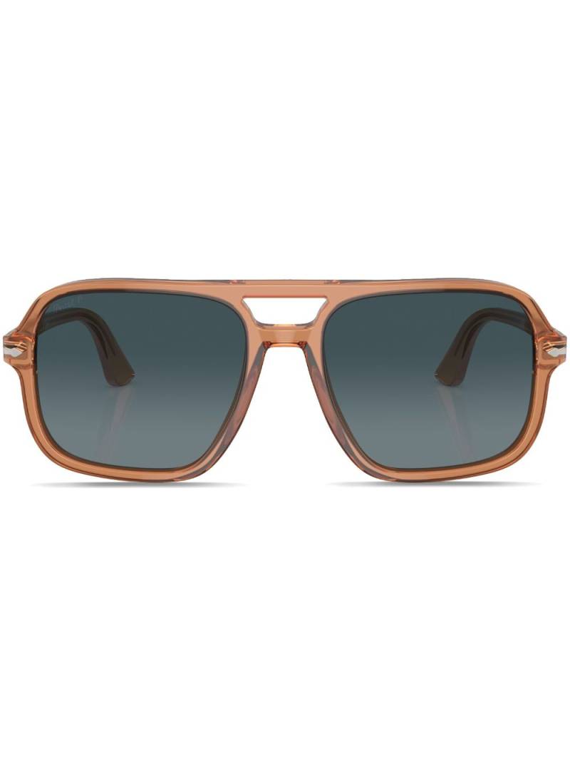 Persol aviator oversize frame sunglasses - Brown von Persol