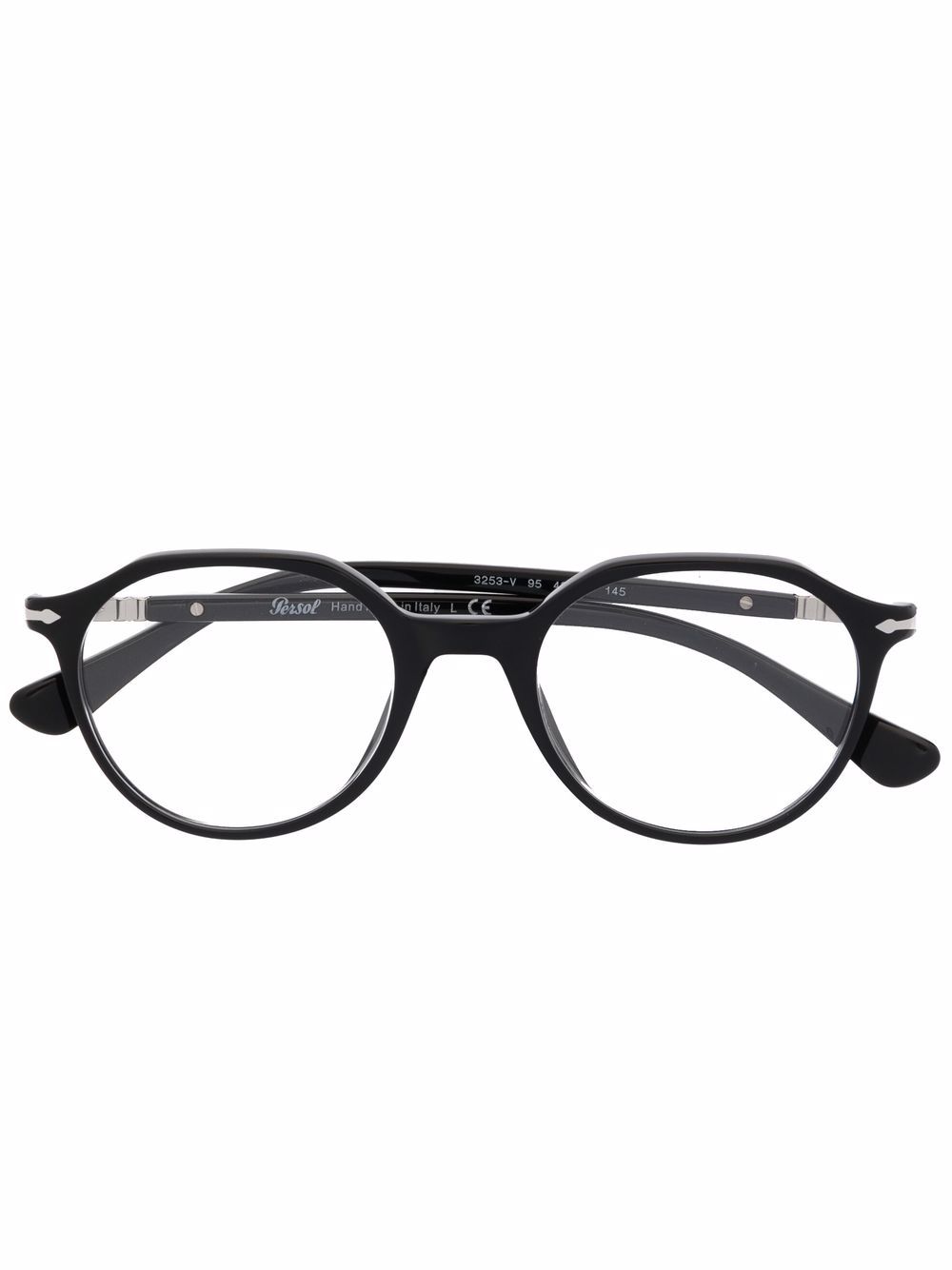 Persol round-frame glasses - Black von Persol