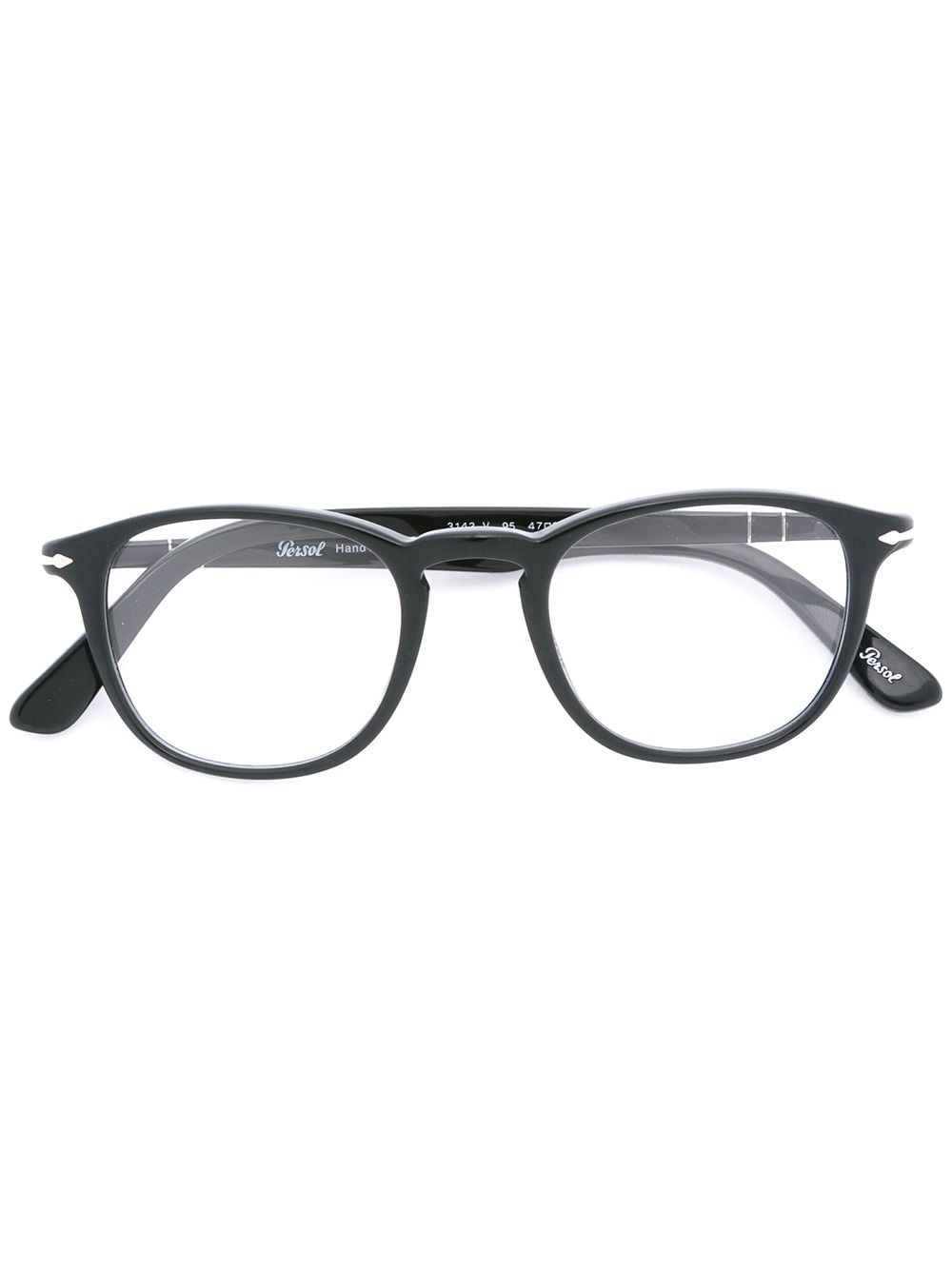 Persol round frame glasses - Black von Persol