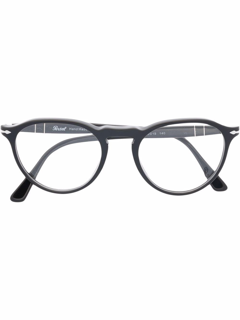 Persol round-frame glasses - Black von Persol