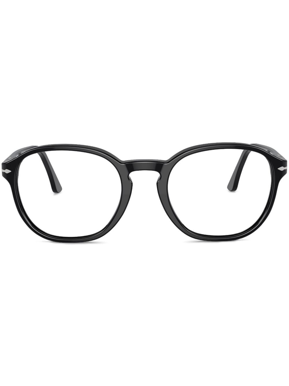 Persol round frame glasses - Black von Persol