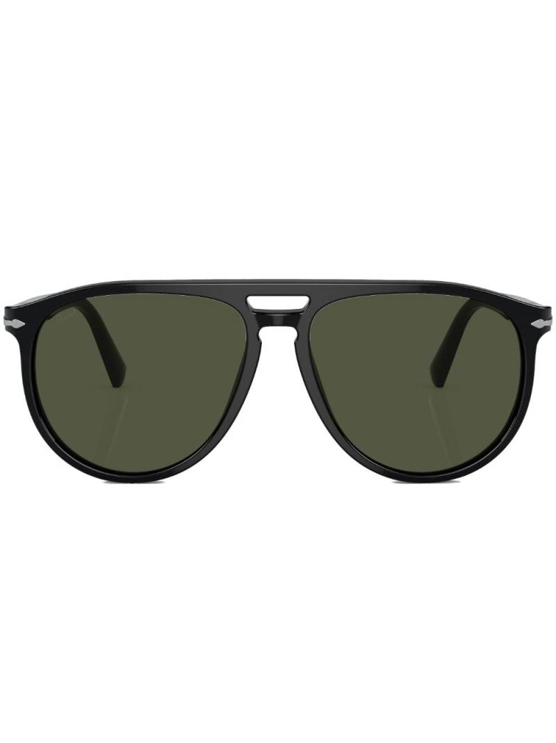 Persol round-frame straight-arm sunglasses - Black von Persol