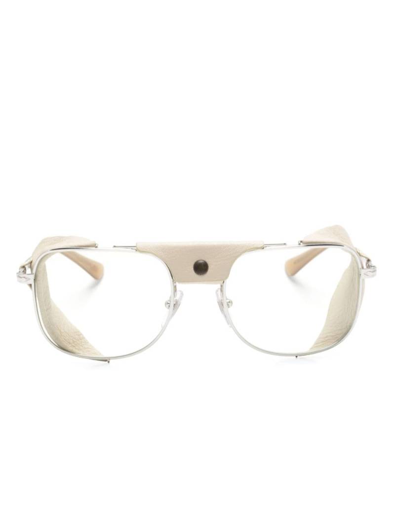 Persol square-frame layered glasses - Silver von Persol