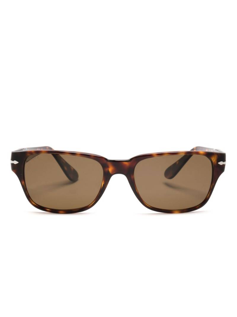 Persol tortoiseshell-effect rectangle-shape sunglasses - Brown von Persol