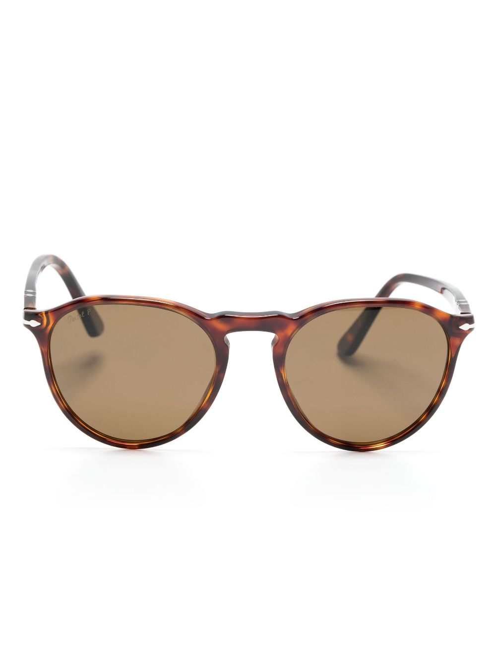 Persol tortoiseshell-effect round-frame sunglasses - Brown von Persol