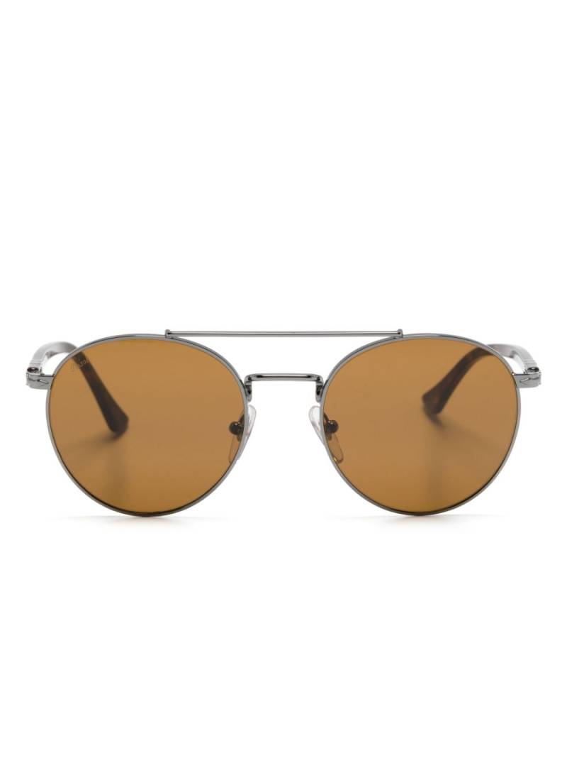 Persol tortoiseshell-effect round-frame sunglasses - Silver von Persol