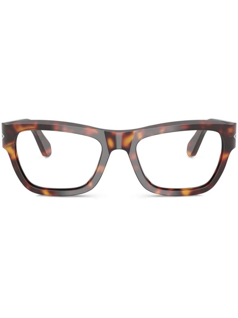 Persol tortoiseshell-effect square glasses - Brown von Persol