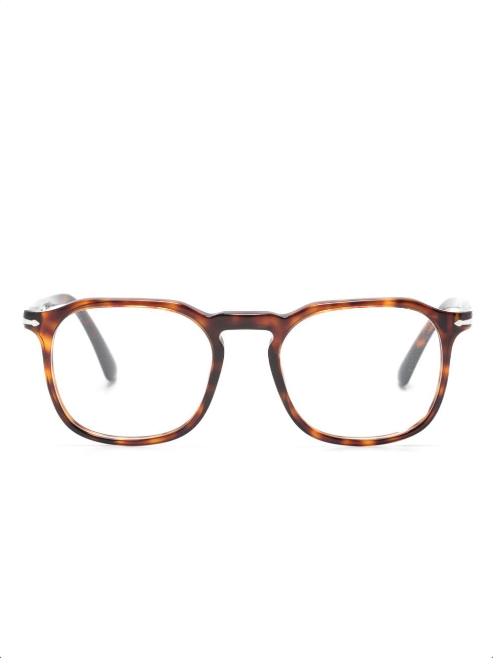 Persol tortoiseshell rectangle-frame glasses - Brown von Persol