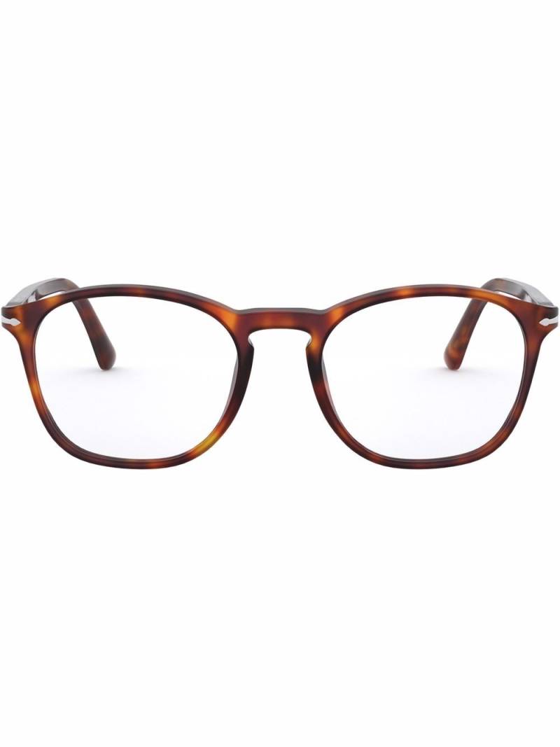 Persol tortoiseshell square-frame glasses - Green von Persol