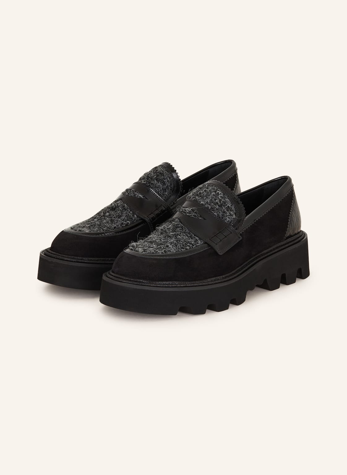 Pertini Penny-Loafer schwarz von Pertini