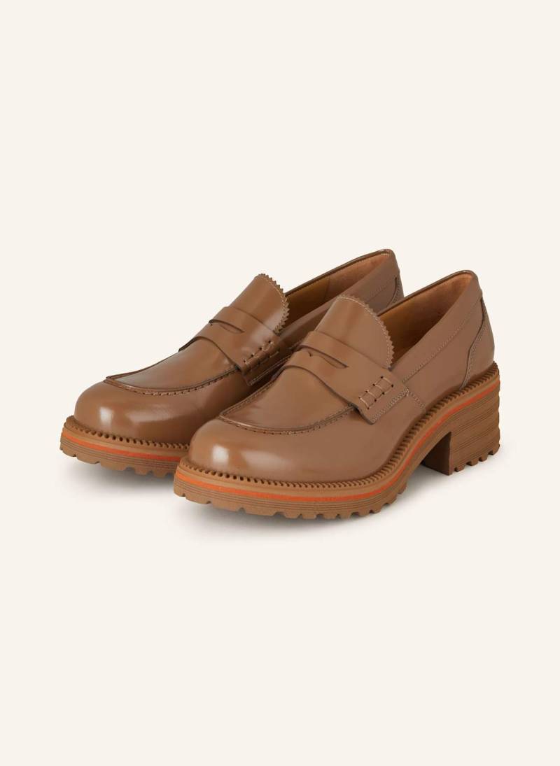 Pertini Plateau-Loafer braun von Pertini