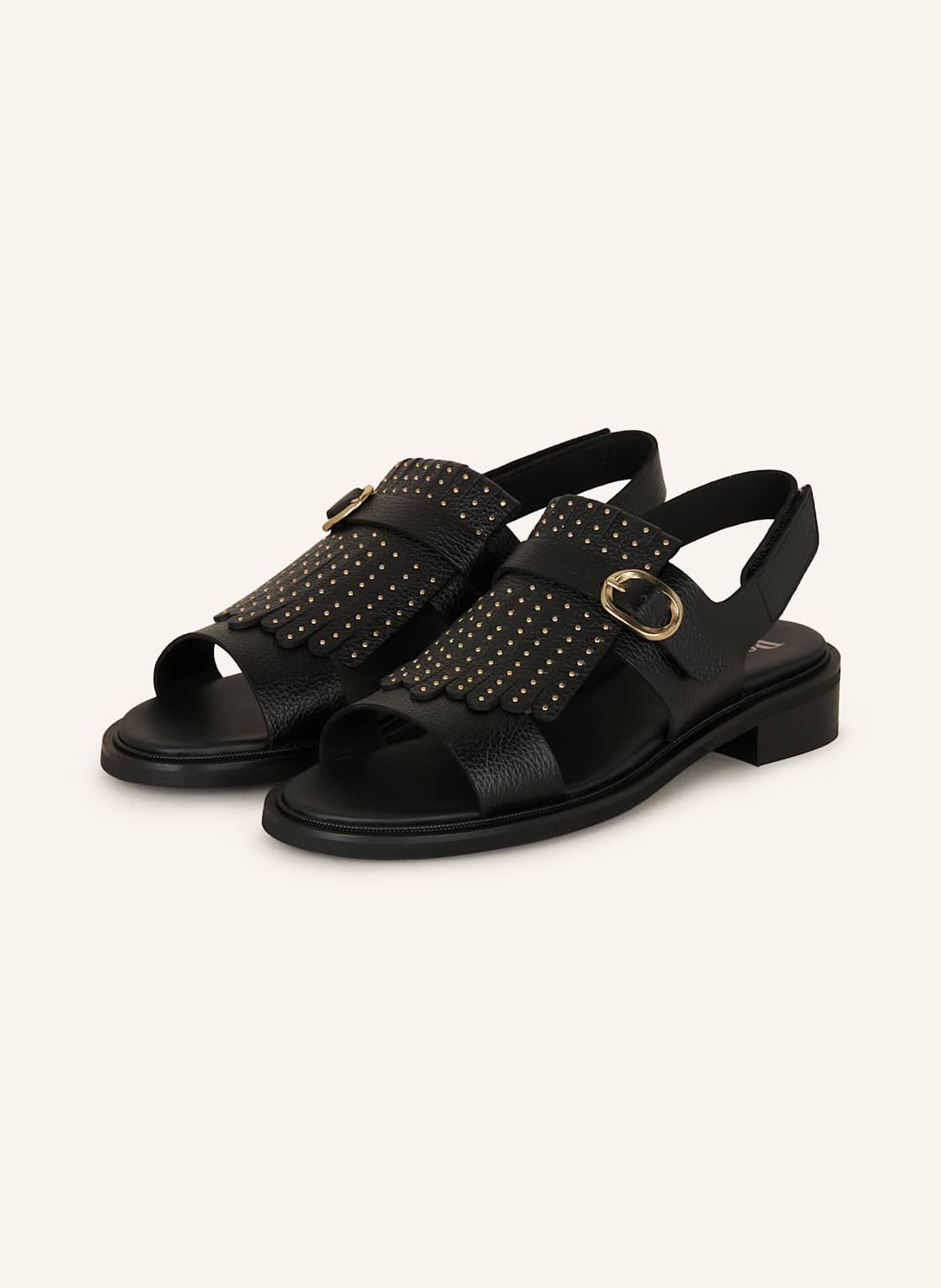 Pertini Sandalen Mit Nieten schwarz von Pertini