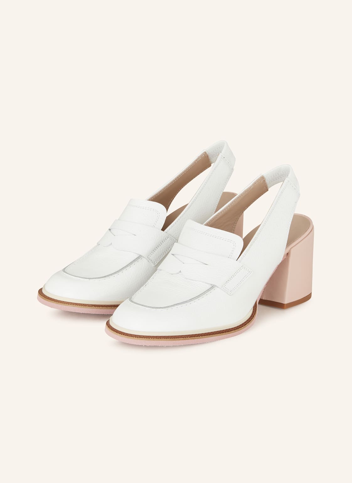 Pertini Slingpumps weiss von Pertini