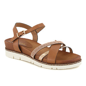 Pesaro Damen Hohe Sandalette Cognac von Pesaro