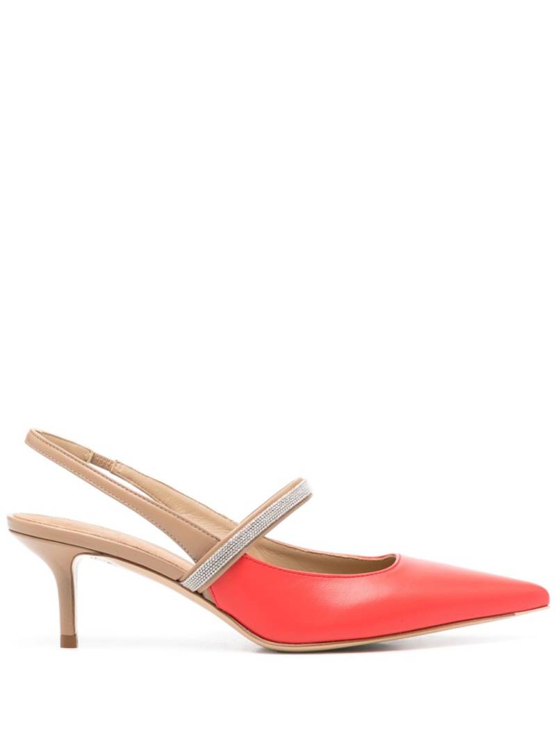 Peserico 50mm leather slingback pumps - Red von Peserico