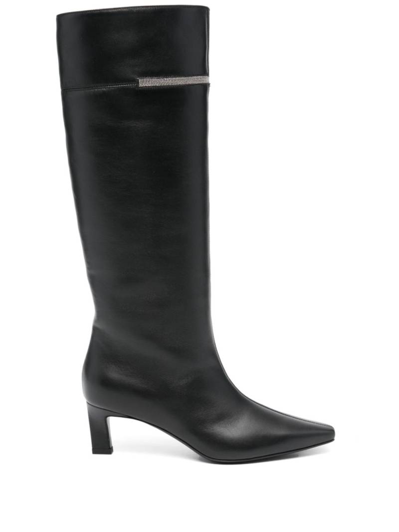 Peserico 60mm knee-length boots - Black von Peserico