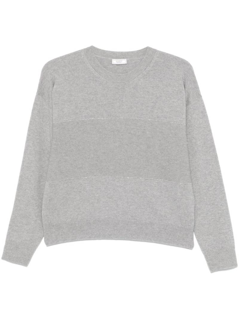 Peserico Punto Luce-embellished sweater - Grey von Peserico