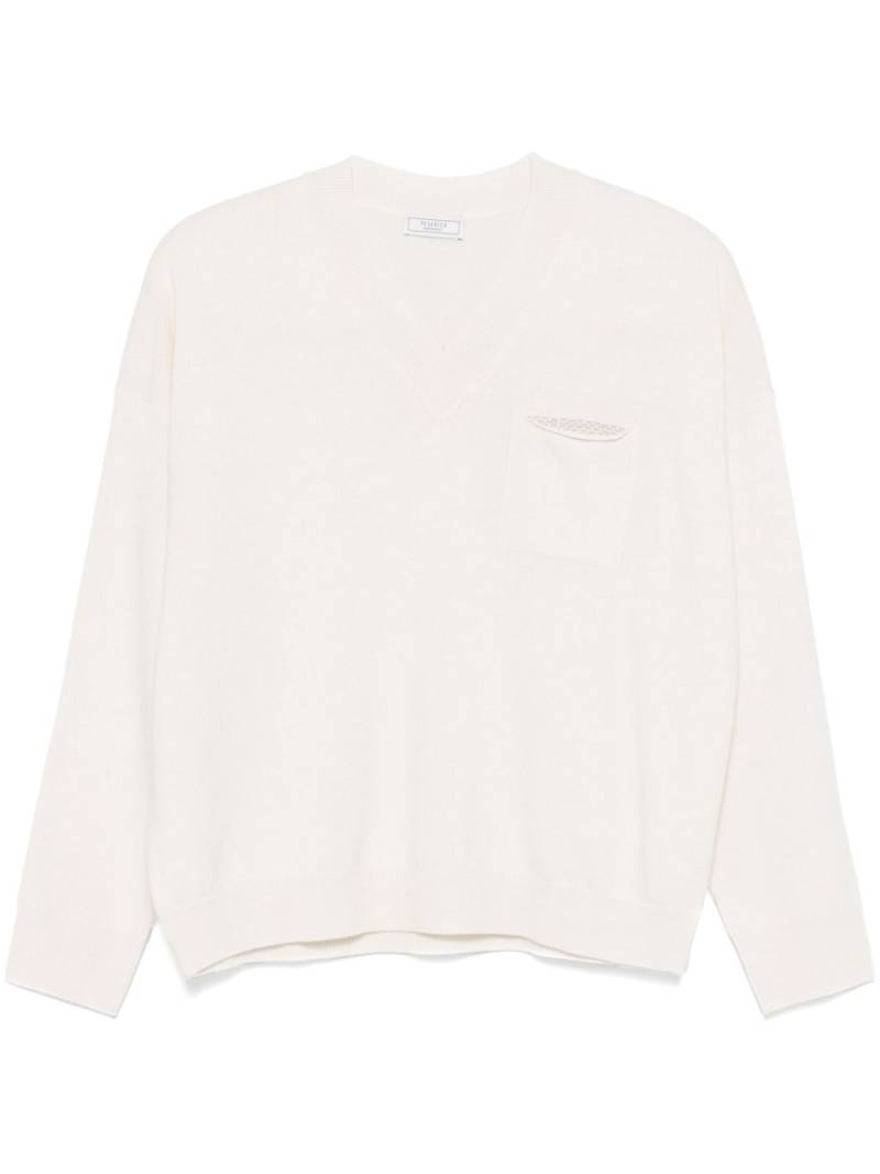 Peserico Punto Luce-embellished sweater - Neutrals von Peserico