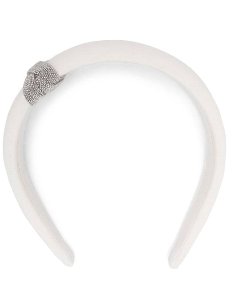 Peserico Punto Luce-trim headband - White von Peserico