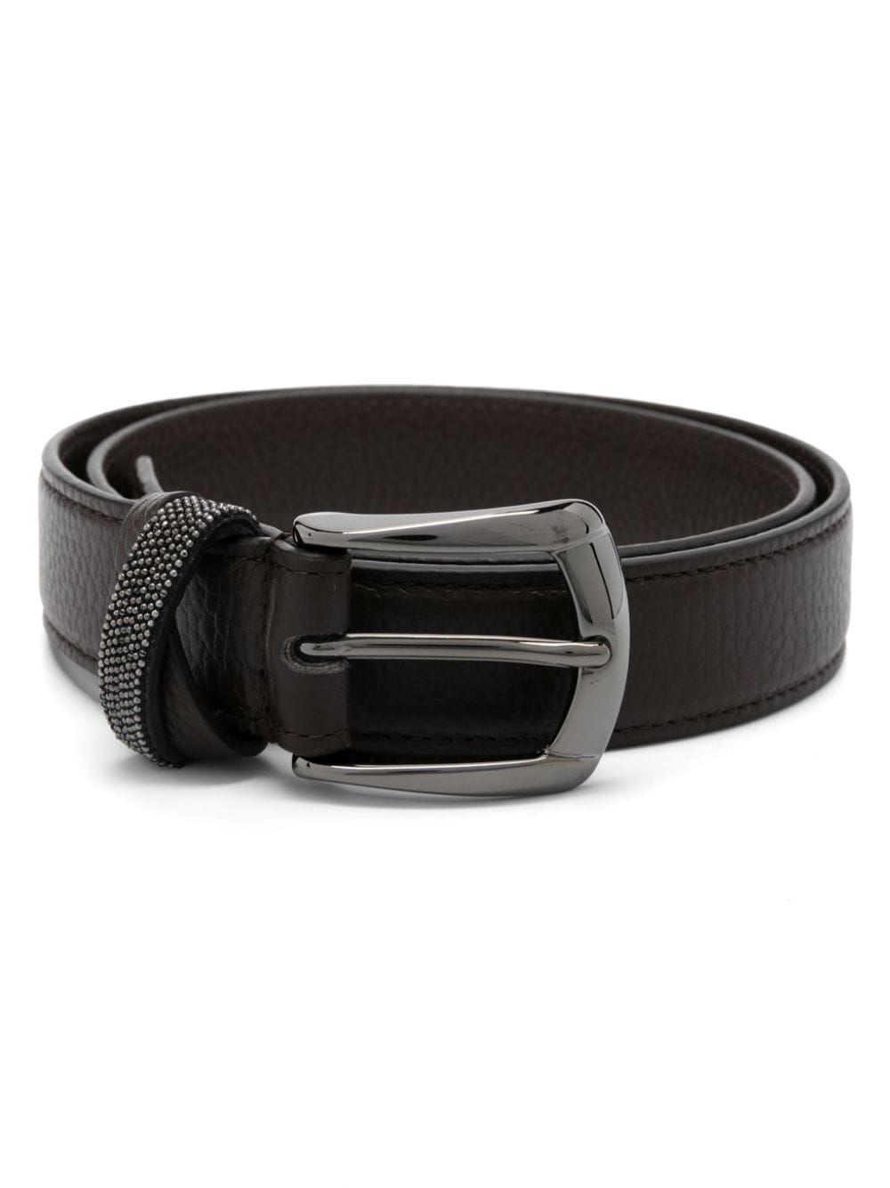 Peserico Punto Luce-trim leather belt - Brown von Peserico