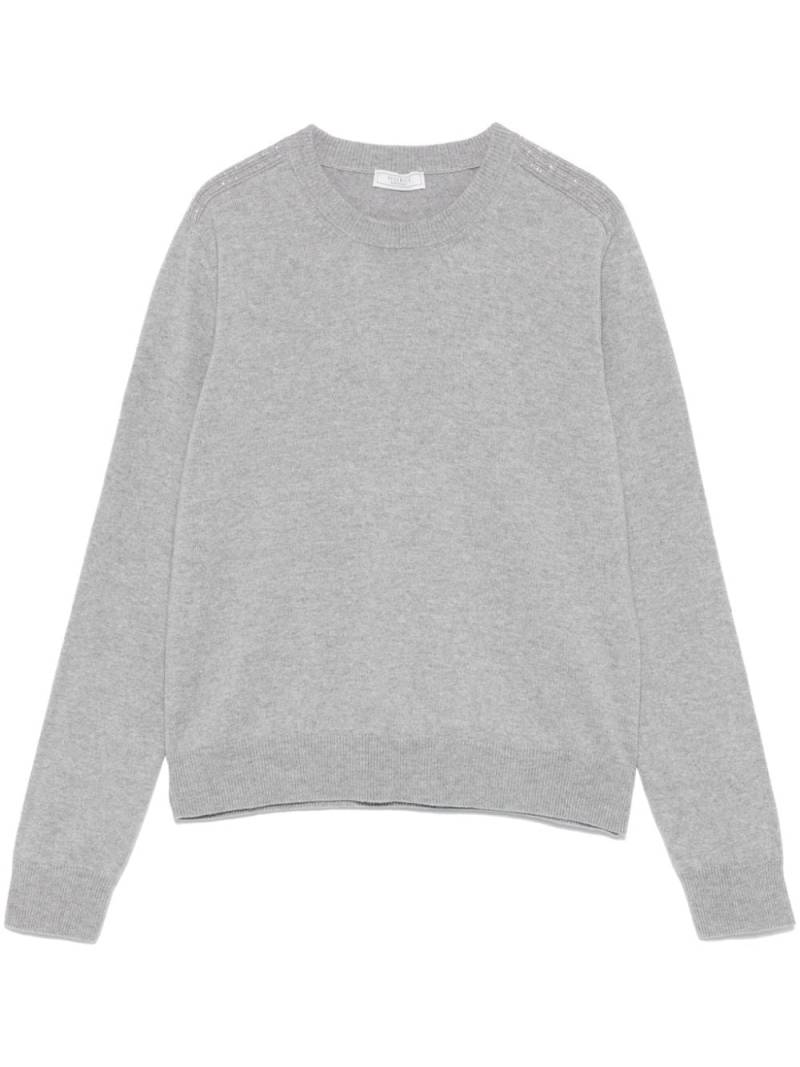 Peserico Punto Luce-trim sweater - Grey von Peserico