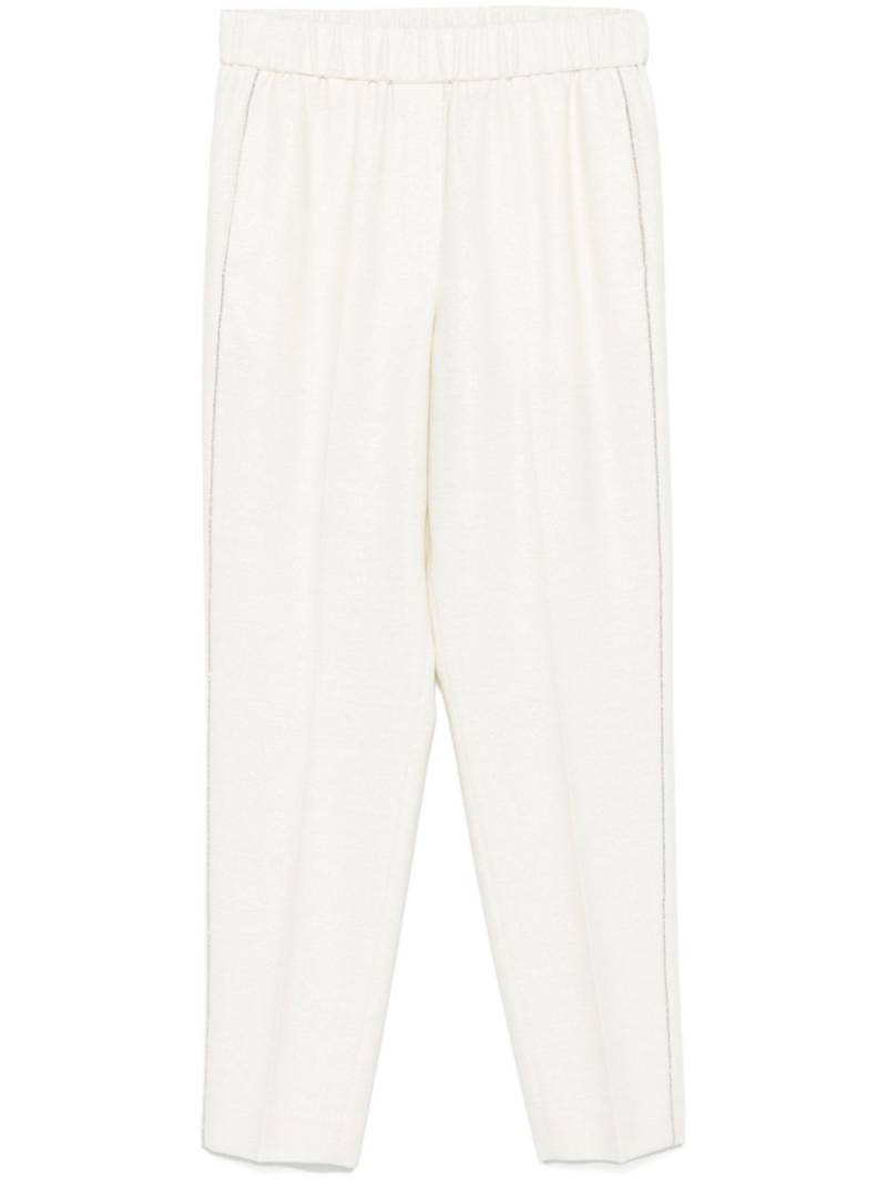 Peserico Punto Luce-trim trousers - White von Peserico