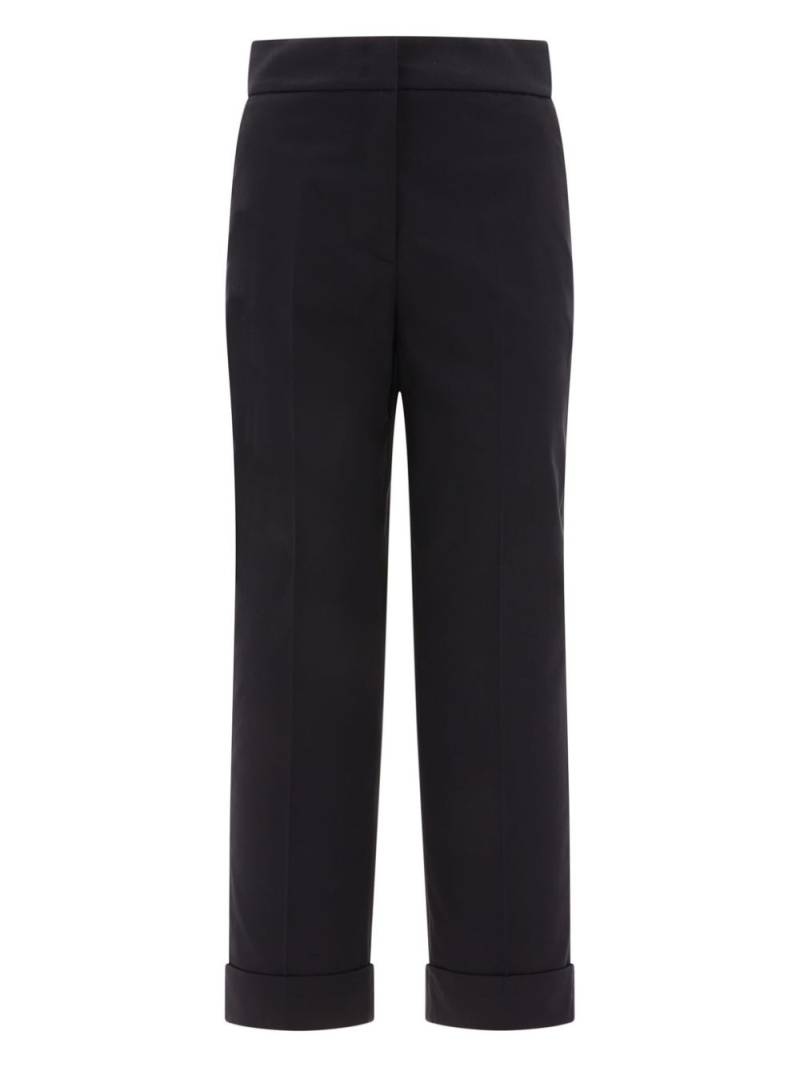 Peserico Straight Cotton Trousers - Black von Peserico