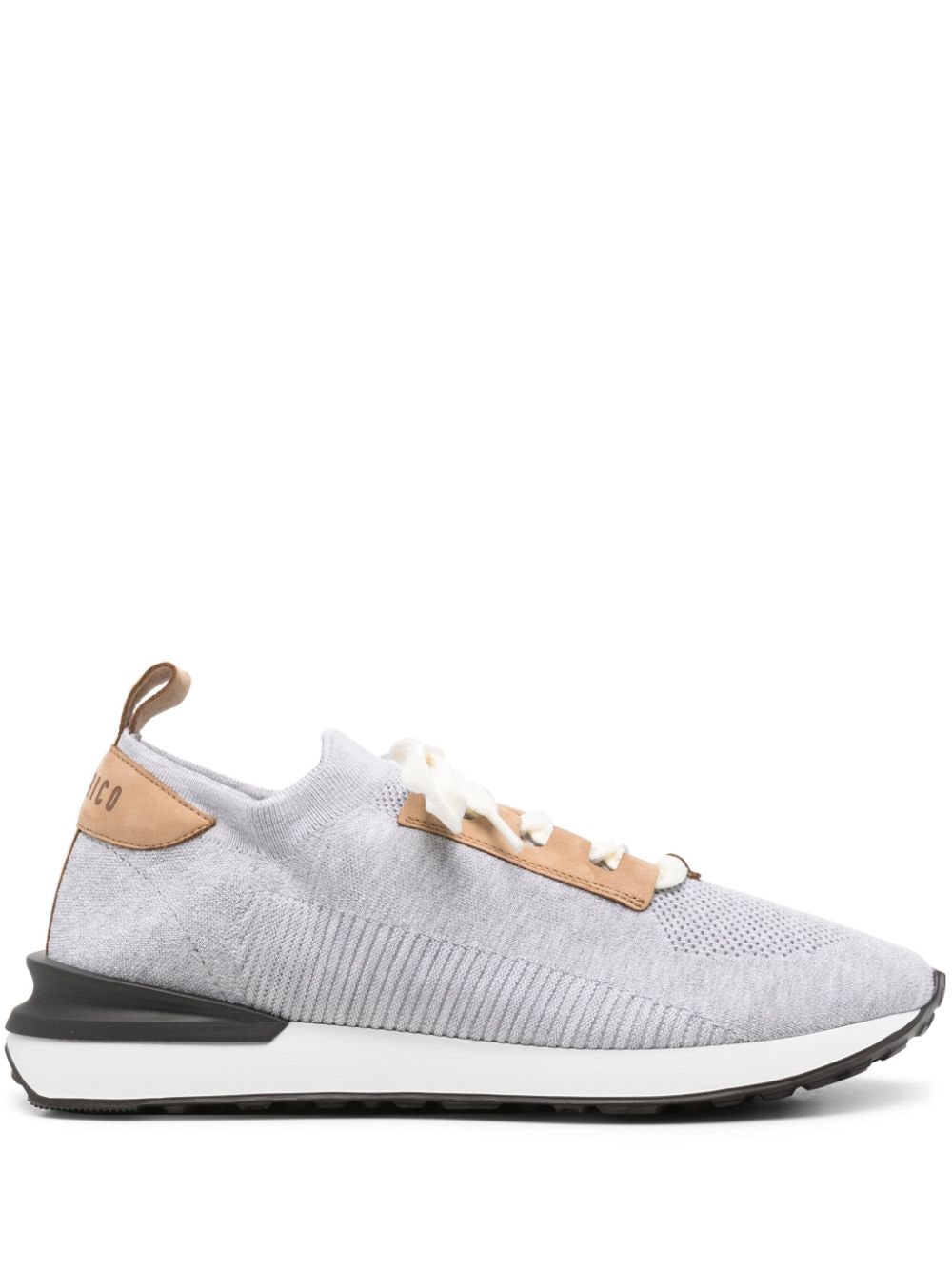 Peserico almond knitted sneakers - Grey von Peserico