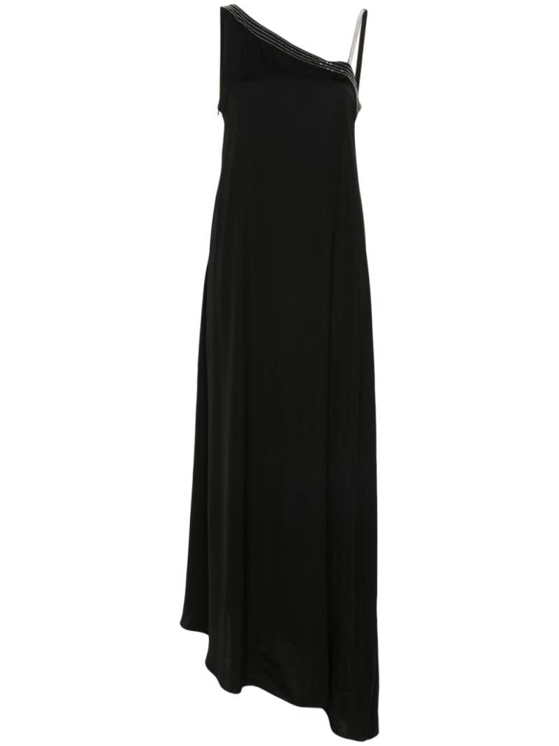 Peserico asymmetric midi dress - Black von Peserico