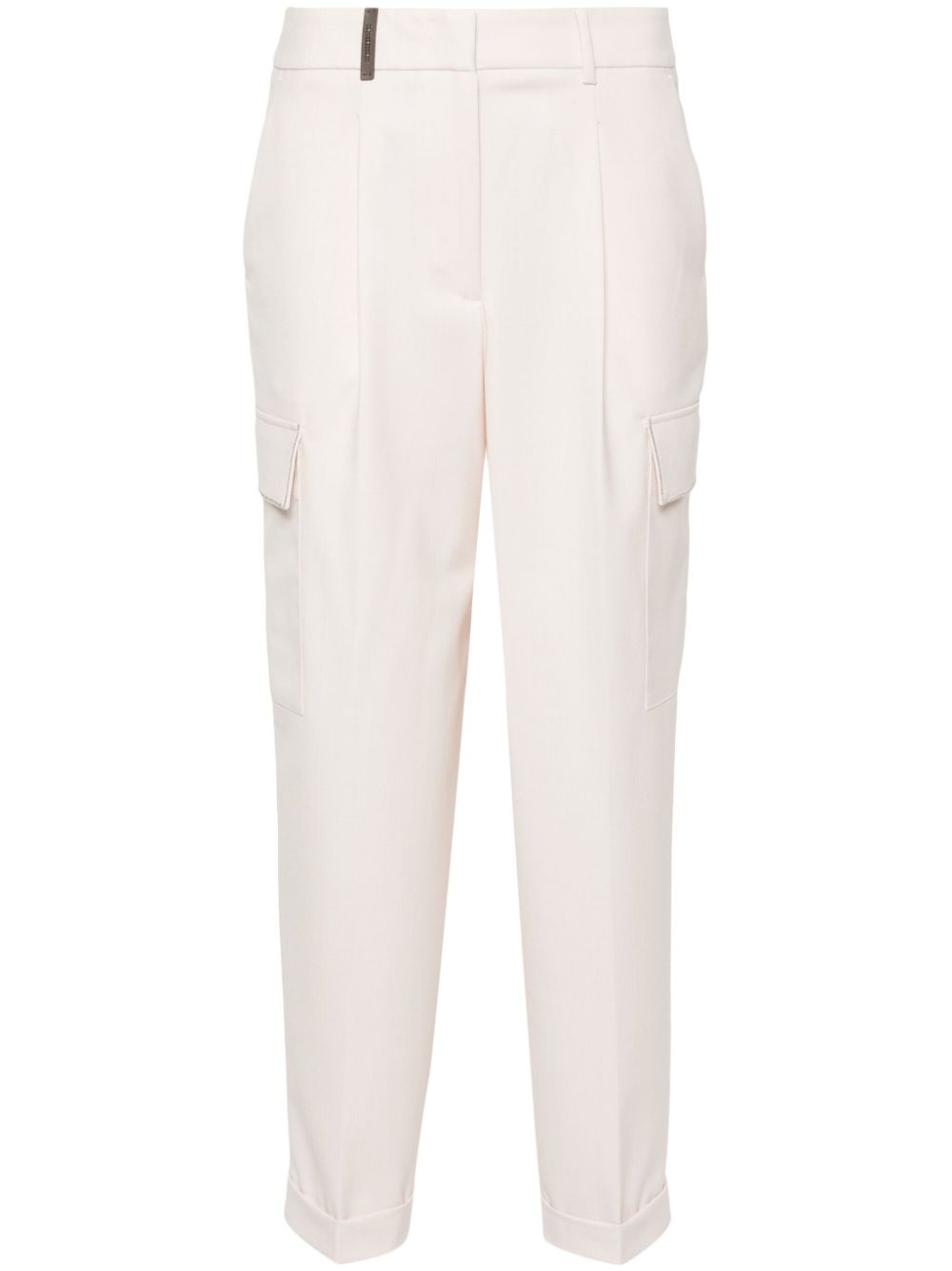 Peserico bead-embellished cargo pants - Neutrals von Peserico