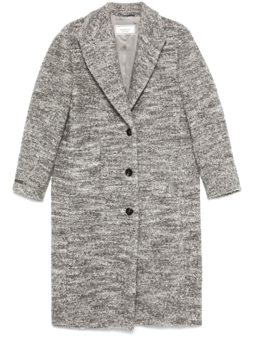 Peserico bouclé coat - Grey von Peserico