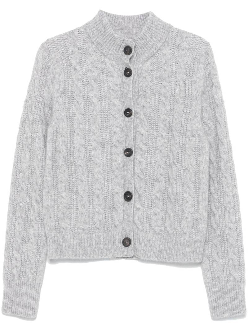 Peserico cable-knit cardigan - Grey von Peserico