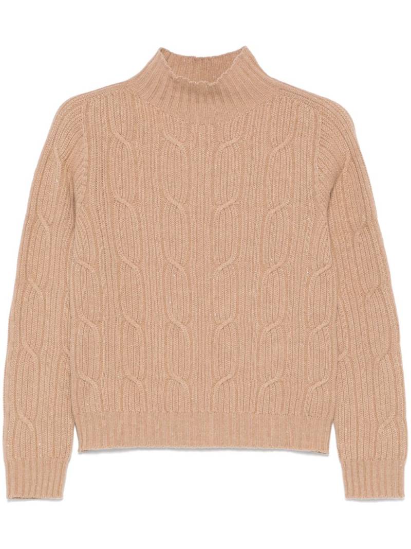 Peserico cable-knit sweater - Brown von Peserico