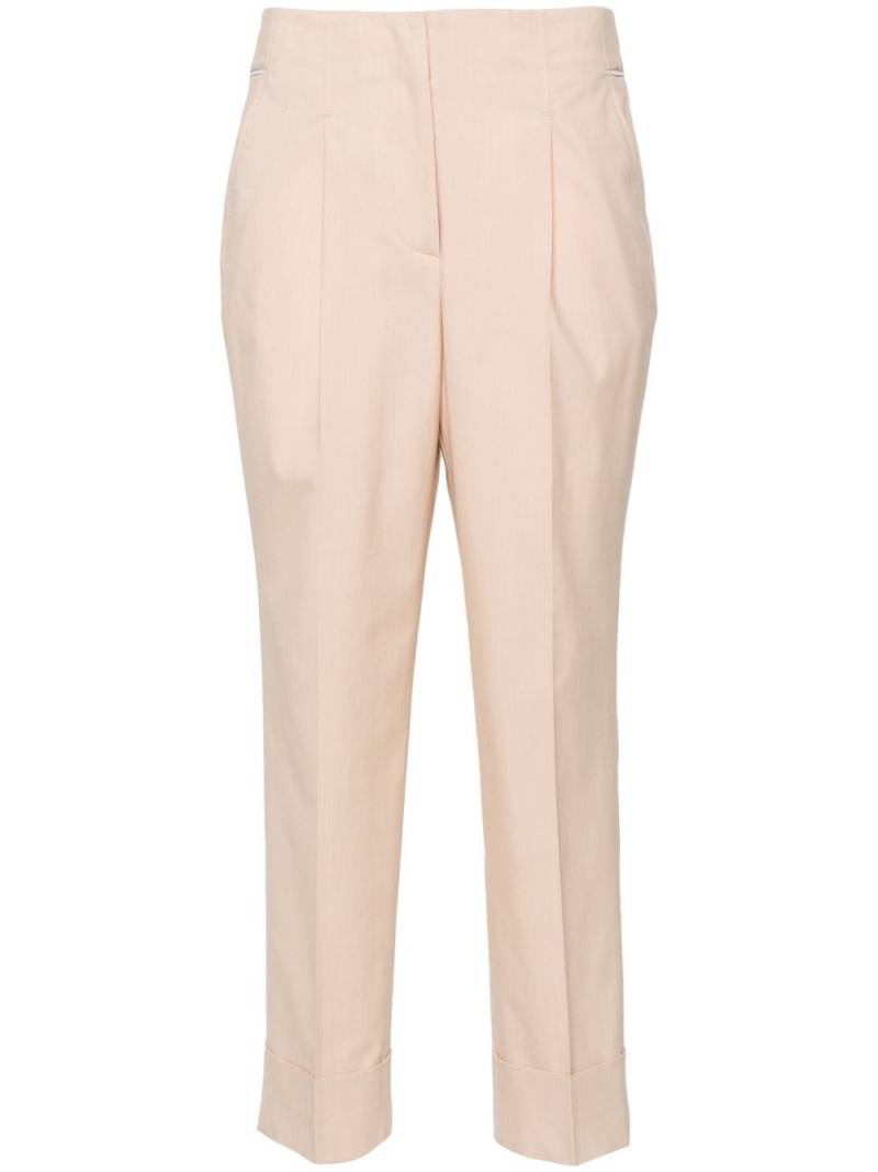 Peserico chain-detail tapered-leg trousers - Neutrals von Peserico