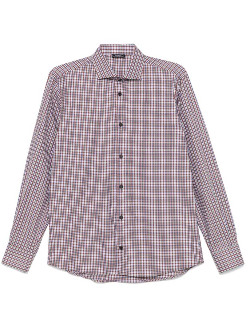 Peserico check-pattern cotton shirt - Brown von Peserico