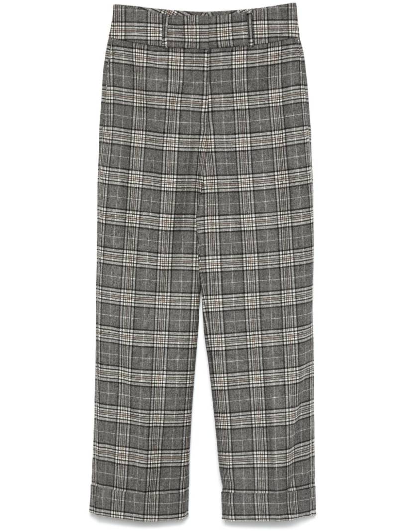 Peserico check-plaid trousers - Grey von Peserico