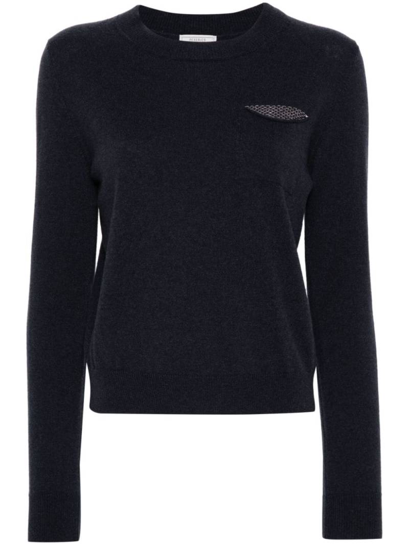 Peserico chest-pocket fine-knit jumper - Grey von Peserico