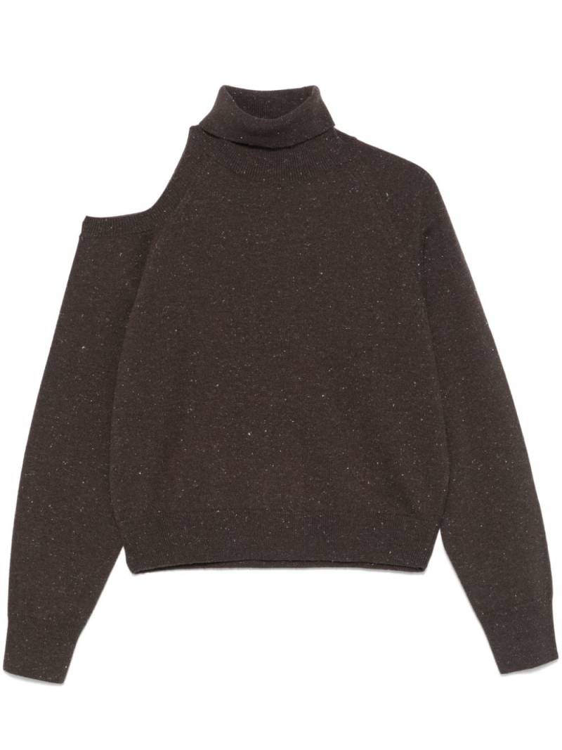 Peserico cold-shoulder sweater - Brown von Peserico