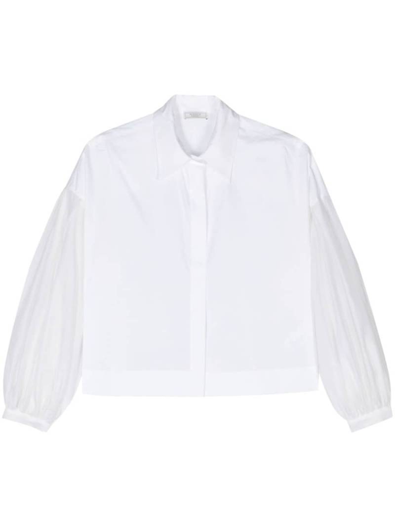 Peserico contrasting-sleeves cotton-blend shirt - White von Peserico