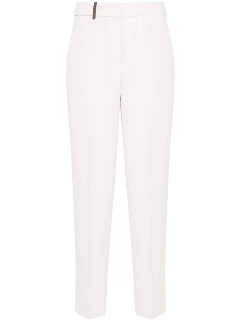 Peserico crepe tapered trousers - Neutrals von Peserico